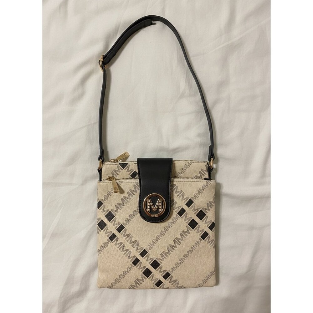Milan Crossbody Bag | Neutral Print | Dual‎ Compartments